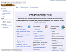 Tablet Screenshot of programmingwiki.de